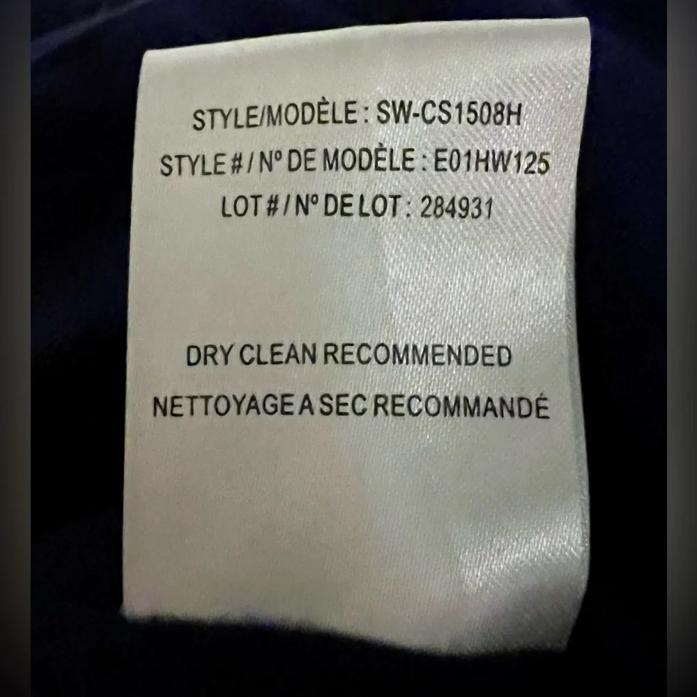 Helmut Lang Villous Jacket Sweatshirt Biker Minimalist Navy Blue Small S EUC - Picture 9 of 10